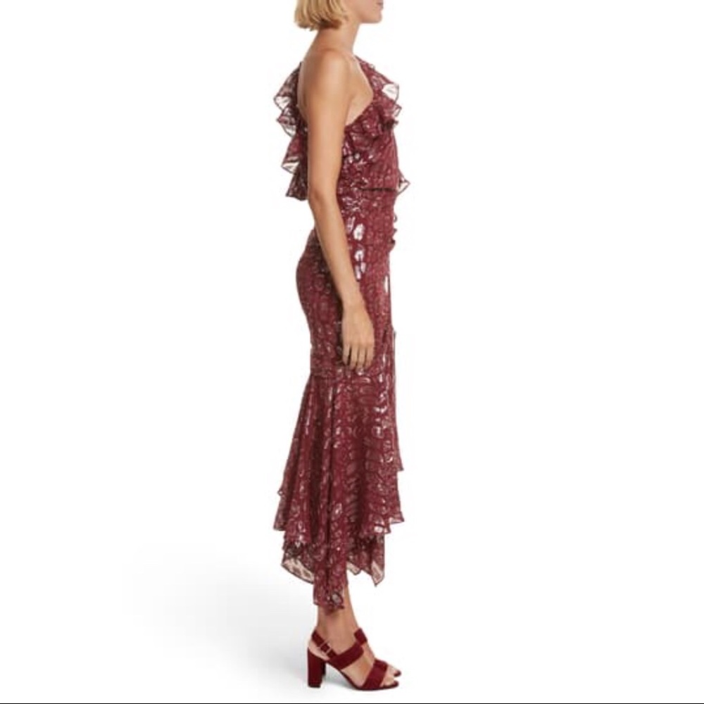 VERONICA BEARD Leighton Silk Blend 1-Shoulder Midi - Picture 5 of 9